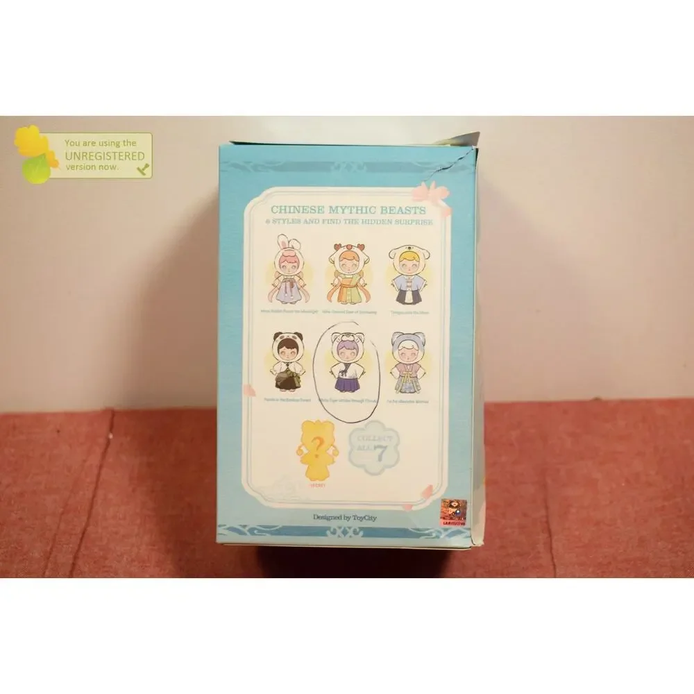 Laura Girl Mythic Beasts Series Plush White Tiger strides through Clouds #-